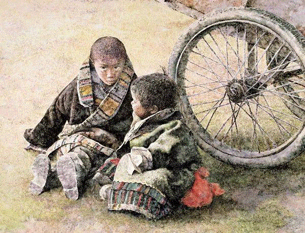西部故事 马明松 58x76cm&nbsp;,中国百年水彩精品,水彩,静物,人体,雨后,香港,晨光,西湖,梁文亮,范保文,初春