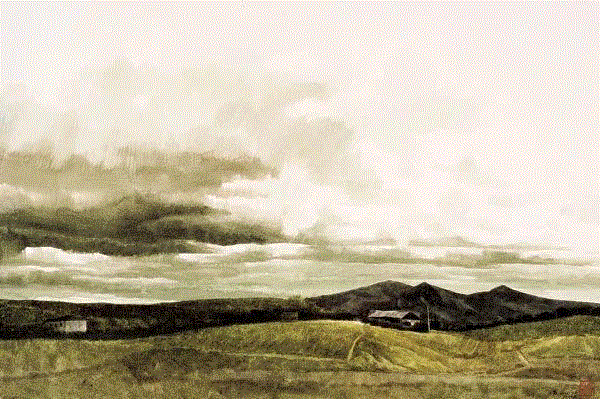 远方的风景 杨永葳 54x78cm&nbsp;,中国百年水彩精品,水彩,静物,人体,雨后,香港,晨光,西湖,梁文亮,范保文,初春