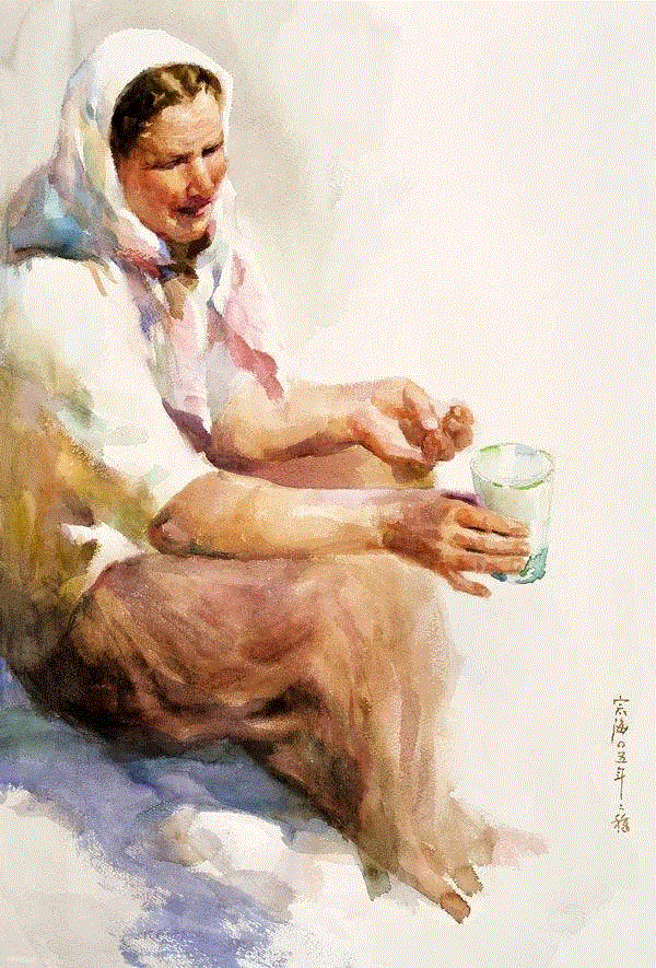 水啊水 罗宗海 77x57cm&nbsp;,中国百年水彩精品,水彩,静物,人体,雨后,香港,晨光,西湖,梁文亮,范保文,初春