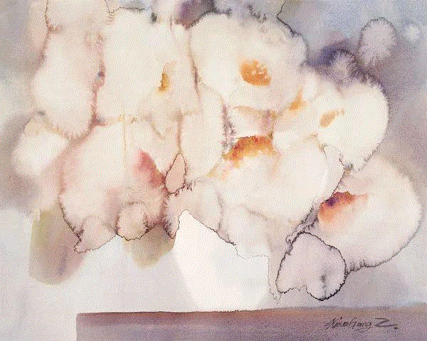 银梦 张小纲 49x62cm&nbsp;,中国百年水彩精品,水彩,静物,人体,雨后,香港,晨光,西湖,梁文亮,范保文,初春