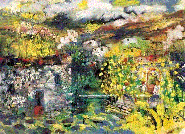 后沟村 杨培江 80x110cm&nbsp;,中国百年水彩精品,水彩,静物,人体,雨后,香港,晨光,西湖,梁文亮,范保文,初春