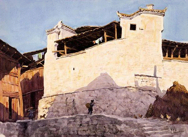 吉首的阳光 陆铎生 55x75cm&nbsp;,中国百年水彩精品,水彩,静物,人体,雨后,香港,晨光,西湖,梁文亮,范保文,初春