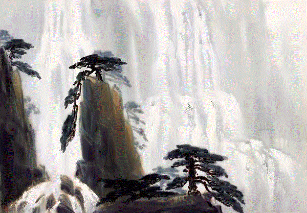 雨后百重泉 王大仁 55x79cm&nbsp;,中国百年水彩精品,水彩,静物,人体,雨后,香港,晨光,西湖,梁文亮,范保文,初春
