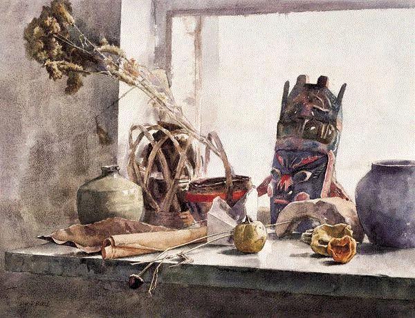 窗前 奥迪 51x66cm&nbsp;,中国百年水彩精品,水彩,静物,人体,雨后,香港,晨光,西湖,梁文亮,范保文,初春