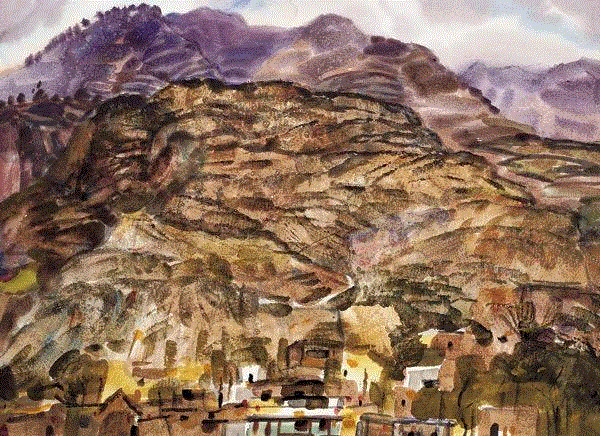 垅南秋色 王曼勋 38x53cm&nbsp;,中国百年水彩精品,水彩,静物,人体,雨后,香港,晨光,西湖,梁文亮,范保文,初春
