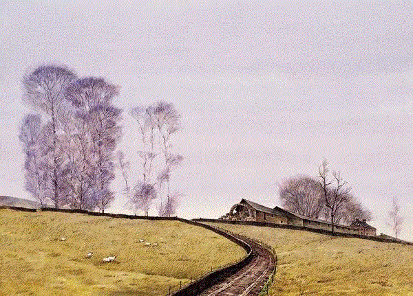 乡间小路 刘明明 58x74cm&nbsp;,中国百年水彩精品,水彩,静物,人体,雨后,香港,晨光,西湖,梁文亮,范保文,初春