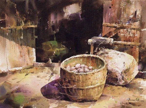 平凡的定义 谢明 38x51cm&nbsp;,中国百年水彩精品,水彩,静物,人体,雨后,香港,晨光,西湖,梁文亮,范保文,初春