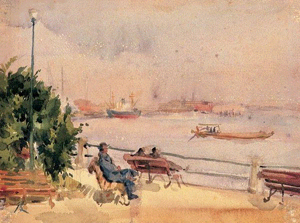 程及 水彩写生 1939 26x34cm&nbsp;,中国百年水彩精品,水彩,静物,人体,雨后,香港,晨光,西湖,梁文亮,范保文,初春
