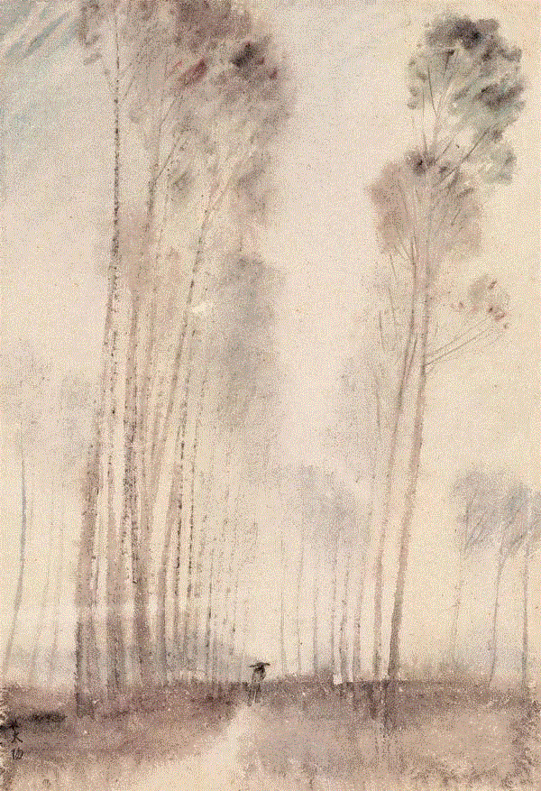 阳太阳 雨 1954 41x28cm&nbsp;,中国百年水彩精品,水彩,静物,人体,雨后,香港,晨光,西湖,梁文亮,范保文,初春
