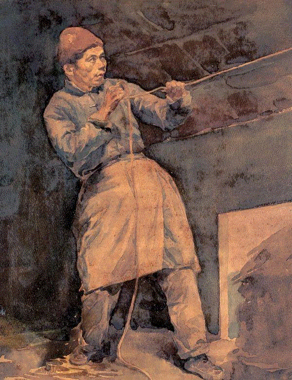 杨云龙 老农 1955 32x24cm&nbsp;,中国百年水彩精品,水彩,静物,人体,雨后,香港,晨光,西湖,梁文亮,范保文,初春