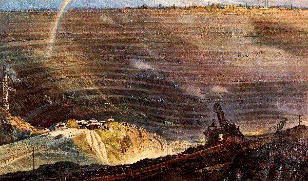 杭鸣时 工业粮仓 1964 52x87cm&nbsp;,中国百年水彩精品,水彩,静物,人体,雨后,香港,晨光,西湖,梁文亮,范保文,初春