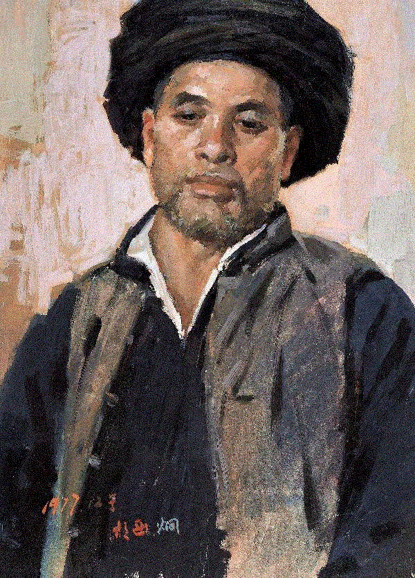 廖炯模 苗族老伯 1977 52x37cm&nbsp;,中国百年水彩精品,水彩,静物,人体,雨后,香港,晨光,西湖,梁文亮,范保文,初春