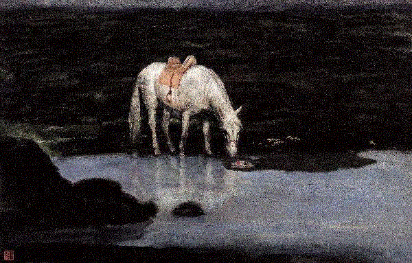 伍必端 寂静的草地 1981 44x68cm&nbsp;,中国百年水彩精品,水彩,静物,人体,雨后,香港,晨光,西湖,梁文亮,范保文,初春
