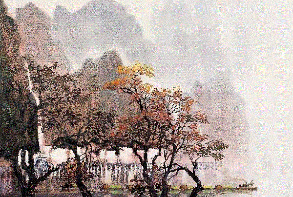 王大仁 秋山秋水 1984 53x78cm&nbsp;,中国百年水彩精品,水彩,静物,人体,雨后,香港,晨光,西湖,梁文亮,范保文,初春