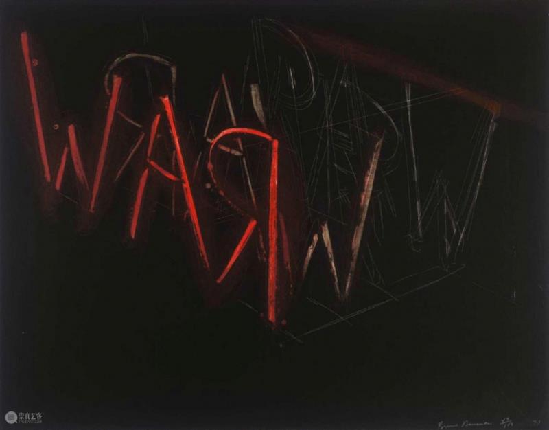 布鲁斯·瑙曼，《Raw-War》，1971,卓纳线上展厅 | 布鲁斯·瑙曼（Bruce Nauman）版画、书籍及历史材料,布鲁斯·瑙曼,小丑,材料,书籍,版画,Nauman,布鲁斯,卓纳,瑙曼,线上