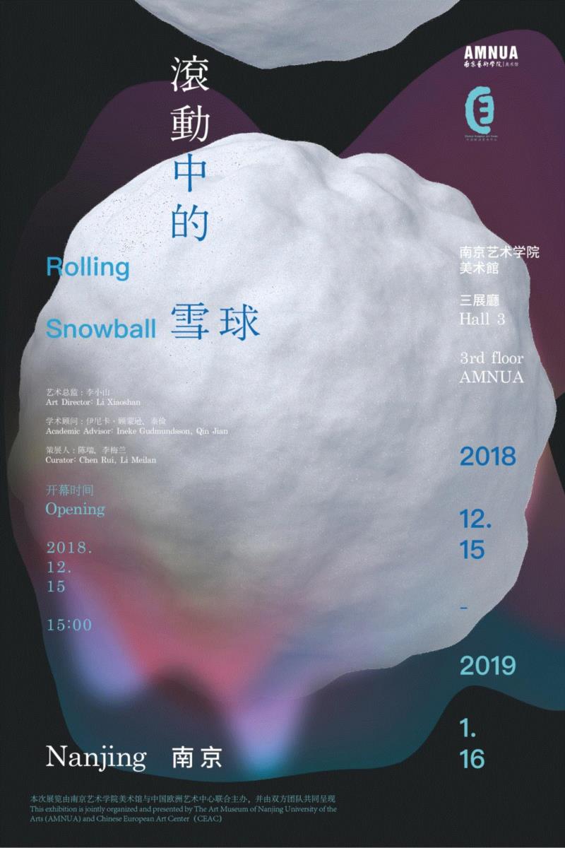 滚动中的雪球·南京——国际当代艺术展今日开幕丨AMNUA现场,雪球,南京,艺术展,丨AMNUA,开幕式,陈瑞,李小山,策展人,南京艺术学院美术馆,南艺美术馆