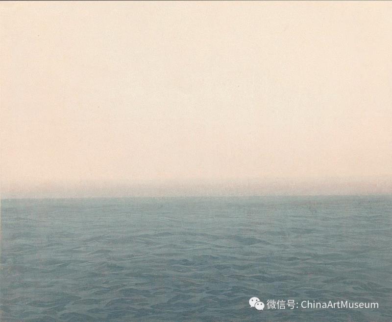 包叶舟《海系列（一）》76×91厘米,【中华艺术宫 | 展览】诗意江南——第十七届海平线绘画雕塑联展今日举行,中华艺术宫,海平线,雕塑,江南,中青年,美术家,木刻,绝版,美术界,品牌
