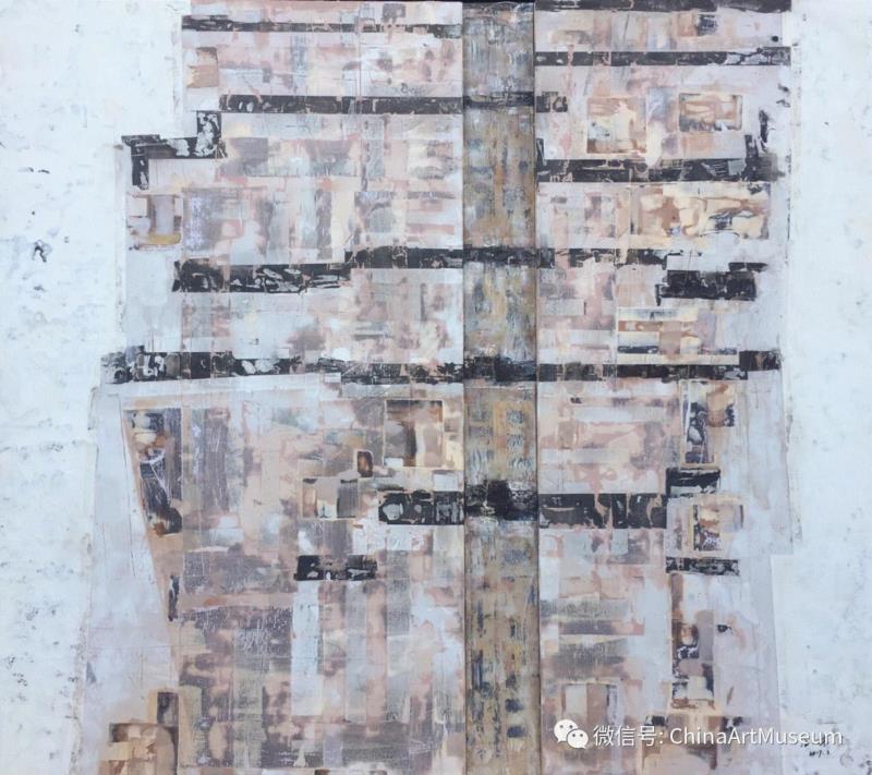 汪三林《海系列（一）》76×91厘米,【中华艺术宫 | 展览】诗意江南——第十七届海平线绘画雕塑联展今日举行,中华艺术宫,海平线,雕塑,江南,中青年,美术家,木刻,绝版,美术界,品牌