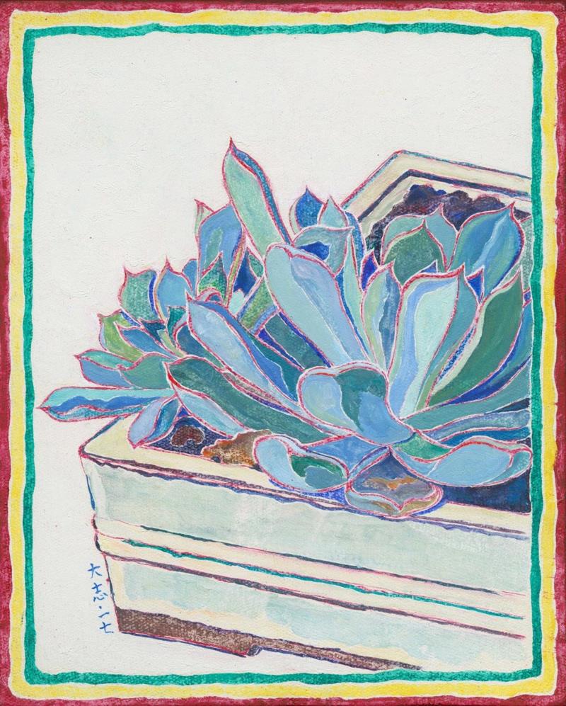 《爱花图之六十七》 布面油画 33×27cm 2017 王大志.jpg