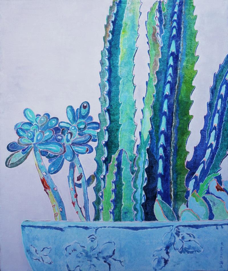 《爱花图之五十一》 布面油画 65×54cm 2016_副本.jpg