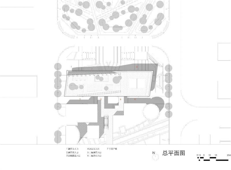 总平面图,南昌世茂水城云中心 / 大正建筑,建筑,南昌世茂水城云中心,大正,路径,苏圣亮,田方方,广场,坡道,屋面,商业