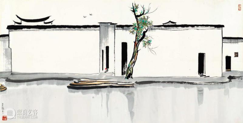 1988年作,【秋拍视频】似曾相识燕归来：深入解读吴冠中《双燕》,吴冠中,双燕,视频,燕归来,江南,总经理,电话,油画,com,地点