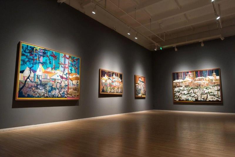 图集 | 王源远：长生殿,王源远,长生殿,图集,油画,王源,木屋,绘画,假山,山门,波斯