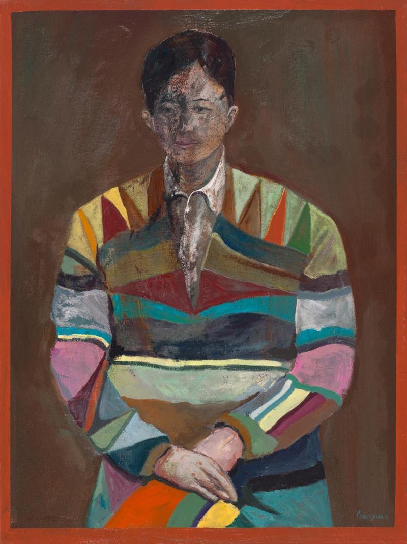 王源远 苦难者的肖像 2018 布面油画 80×60cm,图集 | 王源远：长生殿,王源远,长生殿,图集,油画,王源,木屋,绘画,假山,山门,波斯