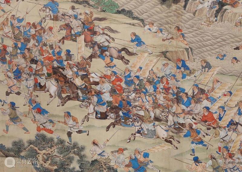 LOT 3040清同治《平定太平天国陆战图》局部,中贸圣佳2018秋拍 | 看晚清纪实绘画战图大画记,晚清纪实绘画战图大画记,太平天国,宫廷,清军,太平军,战役,总兵,紫光阁,图画,湘军