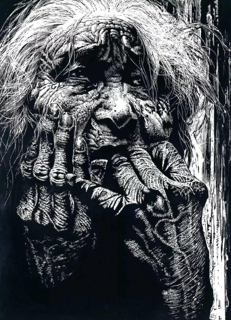 ▲《哭泣的母亲》（木刻100×75cm)袁庆禄,精心雕刻的刻板画，人物生动形象，效果震撼！ —— 袁庆禄作品,袁庆禄,人物,套色,木版,木刻,版画,中国美术馆,青年,三等奖,美展