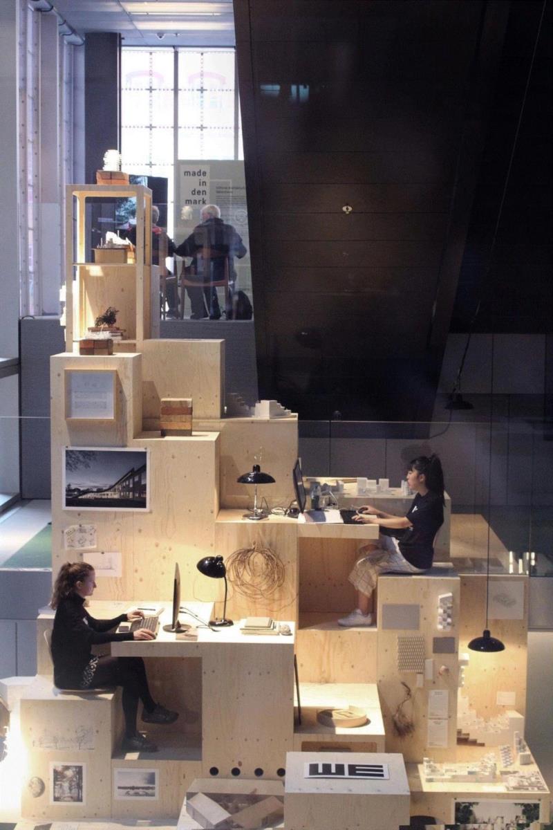 图片来自 WE Architecture,最适合建筑师工作的办公空间，在OMA丹麦建筑中心总部展出,建筑,丹麦,建筑师,OMA,总部,BLOX,Architecture,办公室,样板间,楼梯