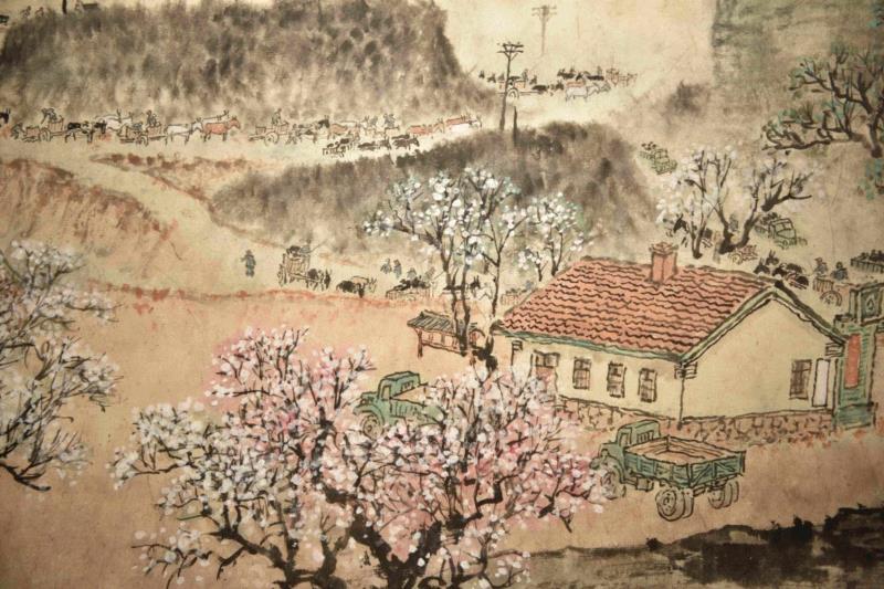 据说武汉美术馆这秋日里的一片春光比“粉黛花海”还要赞!,武汉美术馆,春光,粉黛,花海,江南,钱松喦,实景,主人,江苏,江苏省