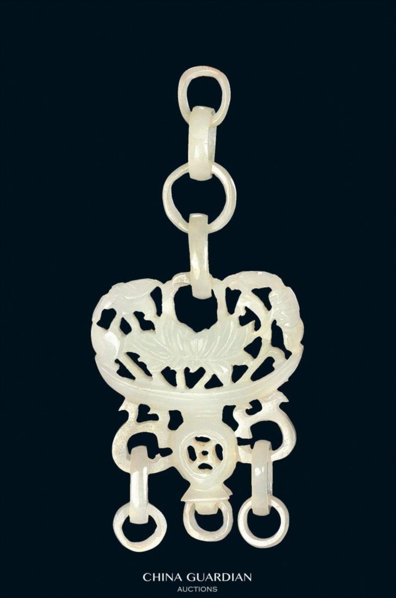 Lot 2518,【嘉德秋拍】比德于玉,嘉德,比德,香囊,文物,白玉,簪子,工艺,透雕,玉石,香袋