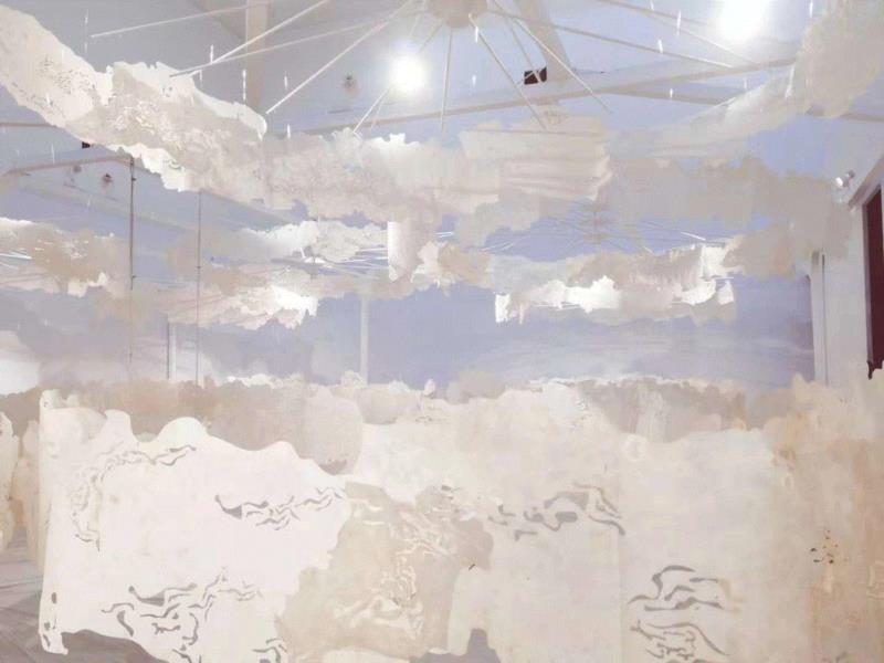 来自800年前的“浪漫满屋”,浪漫满屋,雪花片,WANG,装置,雪花,云梦,秘境,金箔,云屋,云朵