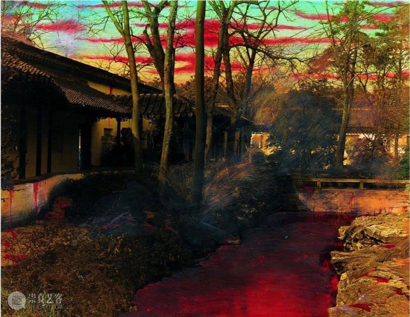 ▲《中国风景(苏州拙政园)》,摄影染色,1998年,PowerLong 看 | 艺术史:40×40——参展艺术家洪磊,洪磊,Power,政治,艺术史,紫禁城,留园,Long,摄影,之中,苏州拙政园