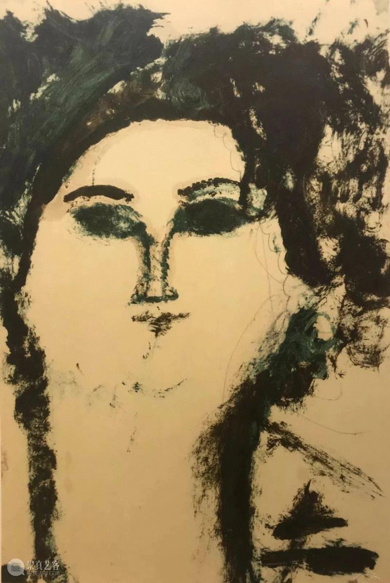 Testa Femminile丨385 * 255 mm,20世纪的遗梦里，他既是才华横溢的风流子弟，亦是失魂落魄的吟游诗人,遗梦,子弟,诗人,莫迪里阿尼,人物,女性,一部分,巴黎,犹太人,法国