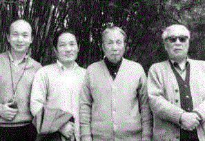 刘旦宅（左二）陆俨少（左三）和谢稚柳（右一）合影,【嘉德秋拍】此图所志 永以为好——陆俨少与刘旦宅的家族情缘,嘉德,刘旦宅,陆俨少,情缘,宾馆,旦宅,天炜,广州,王微粼,福州