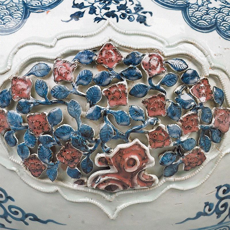 【艺文飨宴】元代青花与其他技法应用,飨宴,艺文,元代,青花,白花,瓷器,钴料,大盘,蓝地,纹饰