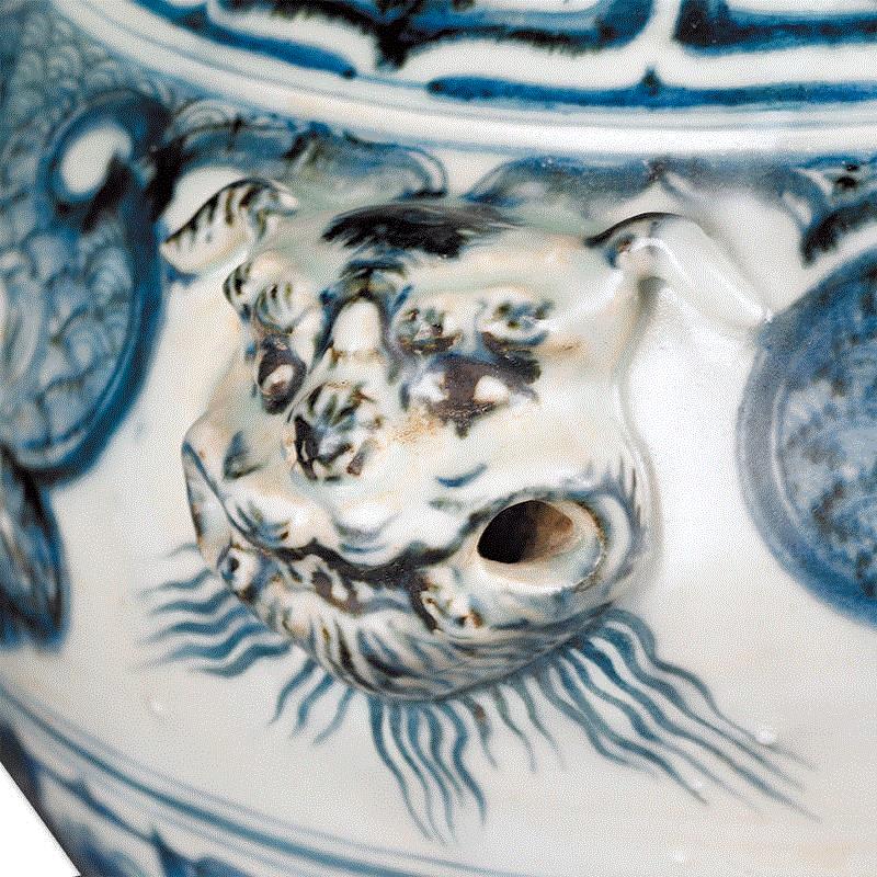 【艺文飨宴】元代青花与其他技法应用,飨宴,艺文,元代,青花,白花,瓷器,钴料,大盘,蓝地,纹饰