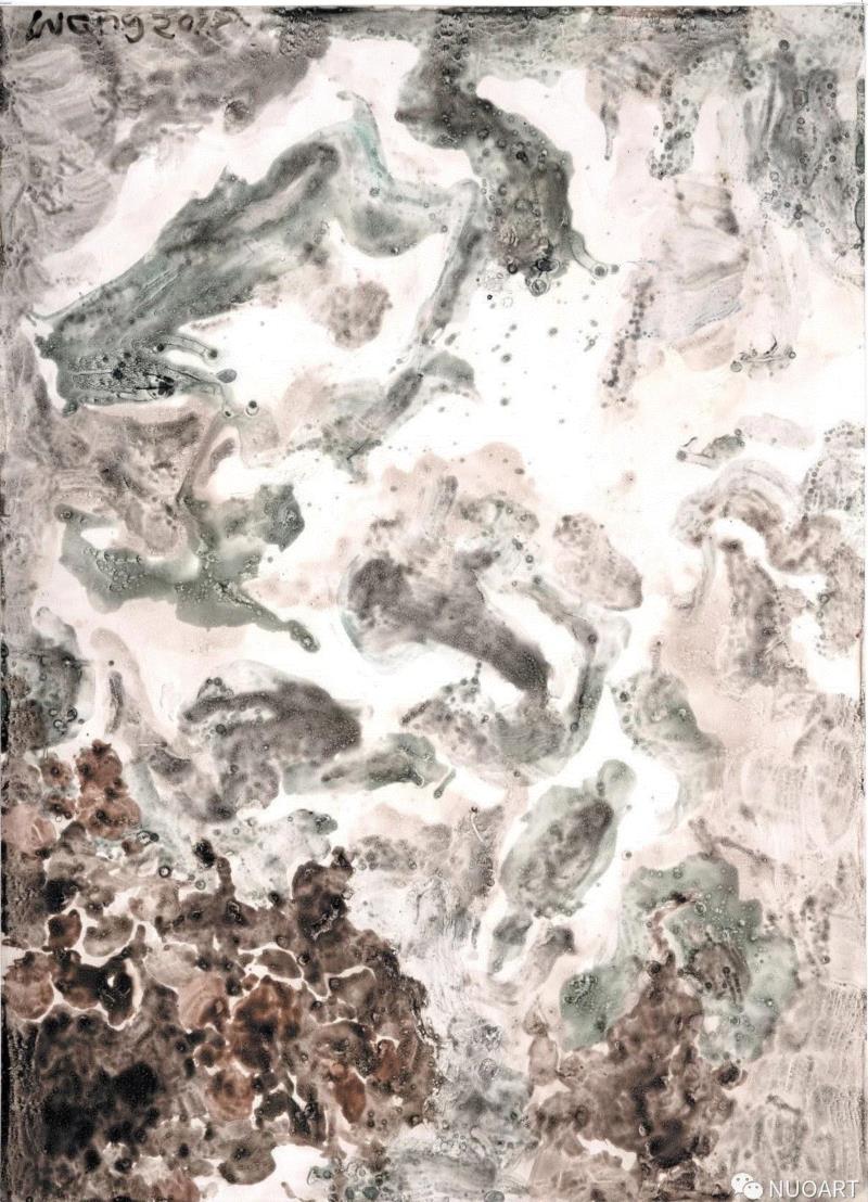 王亚彬 | NUOART画廊即将举办“花與石”王亚彬个展,王亚彬,NUOART,花與石,花石,花草,NUO,油画,树木,景物,Stones