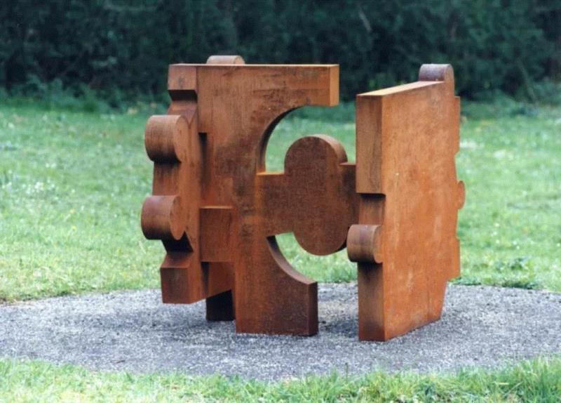 ▲ 爱德华多·奇利达（Eduardo Chillida）,《致敬萧沆》（Homenaje a Cio