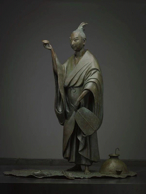 田世信《少年才子王勃像》111×95×53cm&nbsp; 铸铜&nbsp; 2013年,Daily Art｜田世信雕塑作品中的历史人物（上）,雕塑,人物,Art｜田世信,田世信,王阳明,王勃,朱耷,陶渊明,李商隐,才子