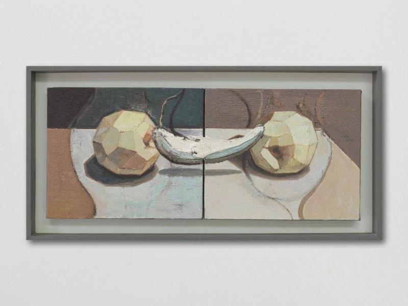 李昌龙 日常政治 NO.94 2016 布面油画 25×60cm,蜂巢评论 | 离岸：李昌龙绘画的转向,李昌龙,绘画,蜂巢,油画,深圳,政治,此前,边界,功能性,柯布西耶