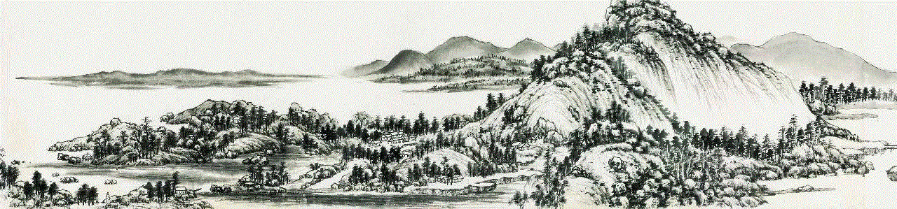 富春山居图 / 局部1&nbsp;,［故土·乡愁］章金生作品展在艺术粮仓隆重开幕 | 亚洲艺术·现场,章金生,粮仓,故土,乡愁,亚洲,女士,杨力舟,富春山居图,October,中国美术馆