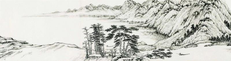 富春山居图 / 局部 2,［故土·乡愁］章金生作品展在艺术粮仓隆重开幕 | 亚洲艺术·现场,章金生,粮仓,故土,乡愁,亚洲,女士,杨力舟,富春山居图,October,中国美术馆