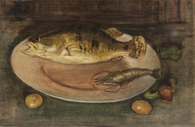 ■《静物》李铁夫  布面油画  62x95.5cm  40年