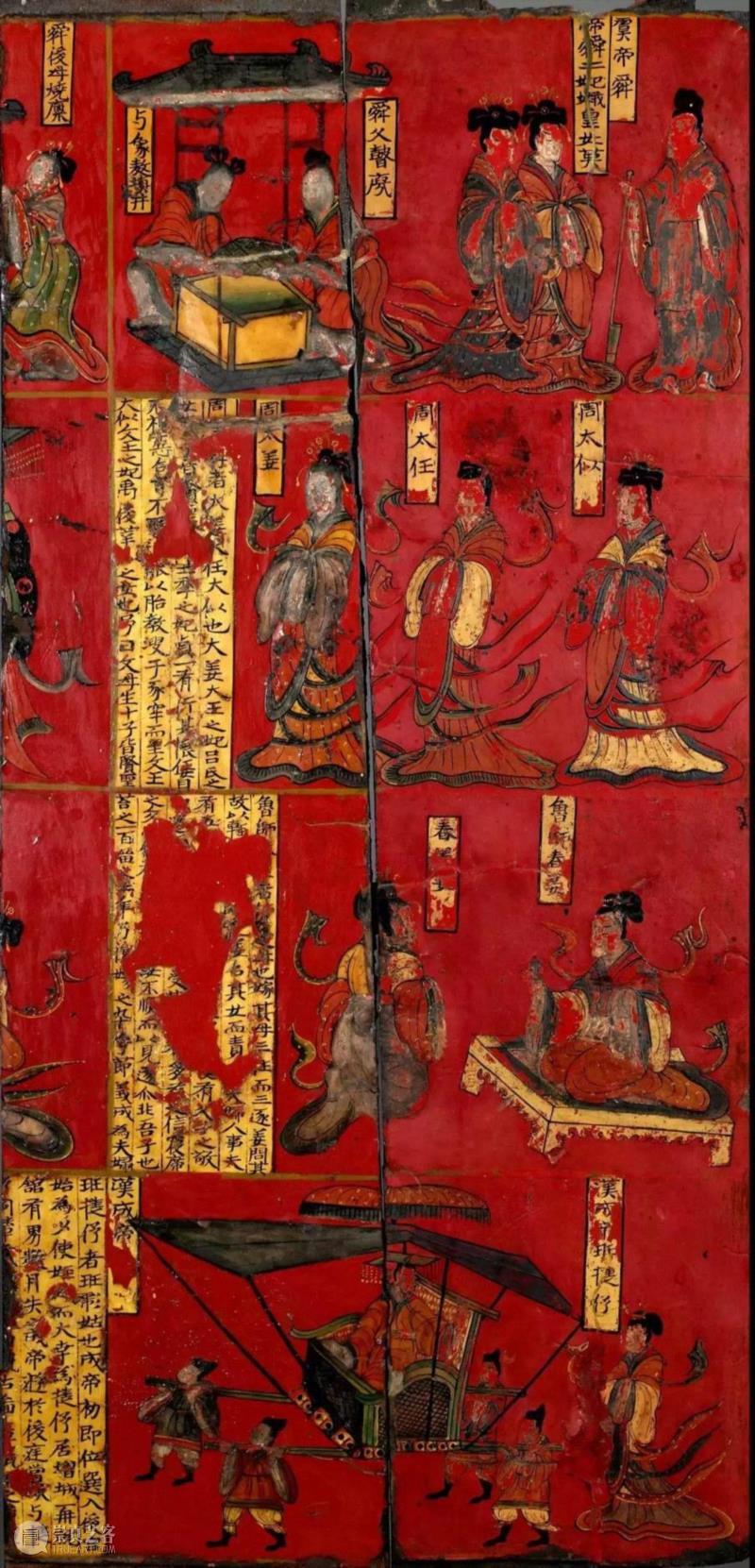 北魏司马金龙墓屏风漆画“烈女传”图解读,漆画,司马金龙墓,北魏,屏风,烈女传,题记,人物,书法,平城,绘画