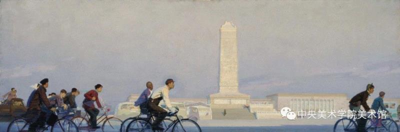 晨 李秀实 101×301cm 布面油画 1961 中央美术学院美术馆藏,“师严道尊——中央美术学院油画系第三工作室教学研究展”即将开幕 | CAFAM展览预告,中央美术学院油画系第三工作室,研究展,CAFAM,预告,油画,中央美术学院美术馆,工作室,董希文,詹建俊,谢东明