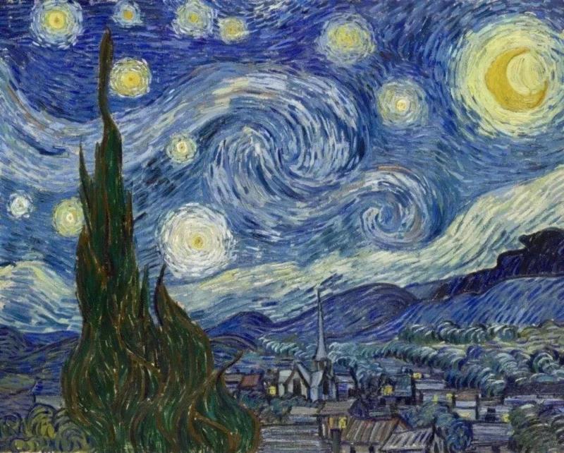 梵高《星空》,【中华艺术宫 | 讲座】艺术的故事，用讲故事的方式说艺术 10/2（周二）,中华艺术宫,说艺术,梵高,石涛,王仁定,湍流,游历,见识,主讲人,丛书