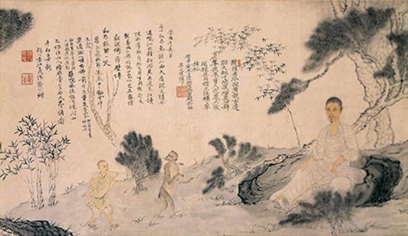 石涛《自写种松图小照》,【中华艺术宫 | 讲座】艺术的故事，用讲故事的方式说艺术 10/2（周二）,中华艺术宫,说艺术,梵高,石涛,王仁定,湍流,游历,见识,主讲人,丛书